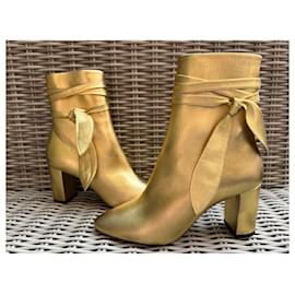 Saint Laurent-Ankle Boots-Golden