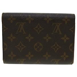 Louis Vuitton-LOUIS VUITTON Monogram Porte Tresor Etui Papie Wallet M61202 LV Auth 42147-Monogram