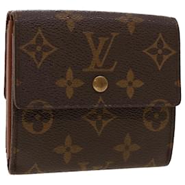 Louis Vuitton-LOUIS VUITTON Porte Monnaie Billets Cartes Crdit Wallet M61652 LV Auth 41968-Monograma