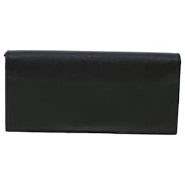 Prada-PRADA Cartera larga de cuero Safiano Negro Auth am4313-Negro