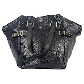 Yves Saint Laurent-YVES SAINT LAURENT  Handbags T.  Exotic leathers-Black