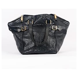 Yves Saint Laurent-YVES SAINT LAURENT  Handbags T.  Exotic leathers-Black