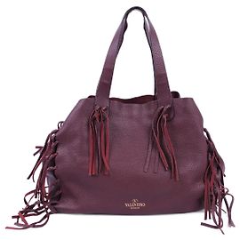 VALENTINO GARAVANI Bolsas Couro Bordeaux