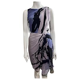 Diane Von Furstenberg-DvF Allistair Seidenkleid mit „Sleeping Willow“-Muster-Mehrfarben