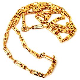 Collier Céline plaqué or avec pinces à linge Doré