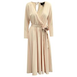 Marc Jacobs Runway Wrap Dress avec Rose en Polyester Rose Rose