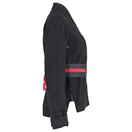 Prada-Prada Belted Jacket in Black Wool-Black