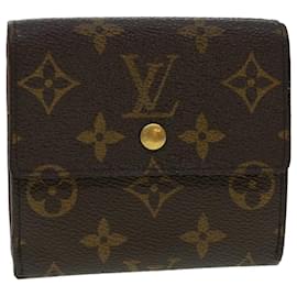Louis Vuitton-LOUIS VUITTON Monogram Portefeuille Elise Portefeuille M61654 Auth LV 42175-Monogramme