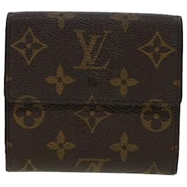 Louis Vuitton-LOUIS VUITTON Portafoglio Portefeuille Elise con monogramma M61654 LV Aut 42175-Monogramma