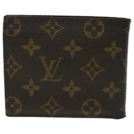 Louis Vuitton-LOUIS VUITTON Monogram Porte Billets Cartes Crdit Monnaie Wallet M61665 LV 42172-Monogram