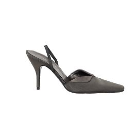 Sergio Rossi Slingback-Mule-Heels Grau