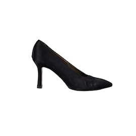 Saint Laurent-Yves Saint Laurent Satin Pumps-Black