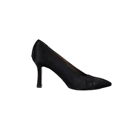 Saint Laurent-YSL-Satin-Pumps-Schwarz