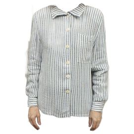 Chaqueta vintage de Givenchy con camiseta de sirsaca 38 /40 Blanco Azul