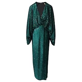 Elie Saab-Elie Saab Laurel Sequined Gown in Green Polyester-Green