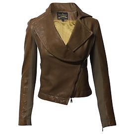 Vivienne Westwood Anglomania Jacket in Brown Leather Brown