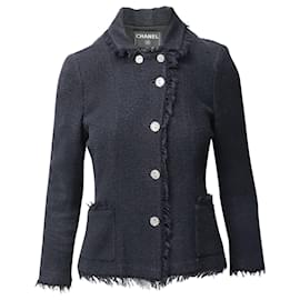 Chanel Reversible Fur Jacket - Blue Jackets, Clothing - CHA254534