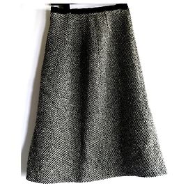 Jaeger JEAGER LONDON HOUNDSTOOTH SKIRT T2 UK Black White Other Grey