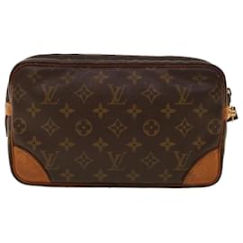 Louis Vuitton-LOUIS VUITTON Monogram Marly Dragonne GM Clutch Bag M51825 LV Auth 42074-Monogram
