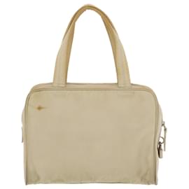 Prada-PRADA Hand Bag Nylon Beige Auth bs5267-Beige