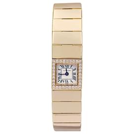 Cartier-Reloj cartier, "Tanque de lingotes", oro amarillo, diamantes.-Otro