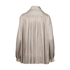 Lanvin-Lanvin Oversized Shirt-Grey,Light brown