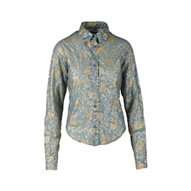 Just Cavalli-Just Cavalli Camisa de algodão serigrafada-Multicor