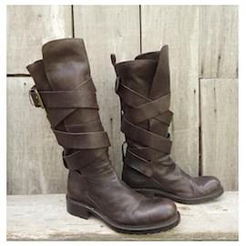 Sartore-Sartore p biker boots 40-Dark brown