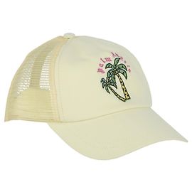Palm Angels Palm-Print Baseball Cap Yellow