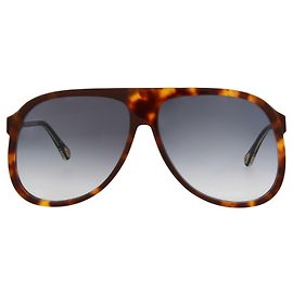 Chloé Aviator-Style Bio Acetate Sunglasses Brown