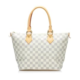 Louis Vuitton-Damier Azur Saleya PM N51186-Weiß