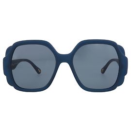 Chloé Round-Frame Recycled Injection Sunglasses Blue