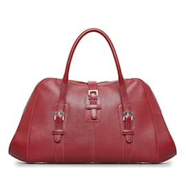Loewe-Senda-Handtasche aus Leder-Rot