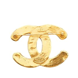 Chanel-CC logo brooch-Golden