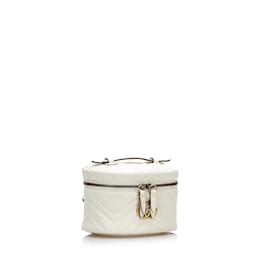 Gucci-Mini sac à dos rond GG Marmont 598594-Blanc