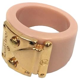 Louis Vuitton Resin Lock Me Band - Gold-Plated Band, Rings