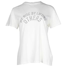 Dior-Christian Dior Statement T-Shirt in White Cotton-White