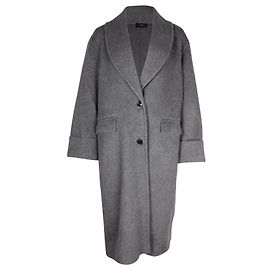 Cappotto foderato Joseph Kara in Lana Grigia Grigio