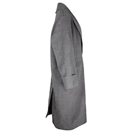 Joseph-Joseph Kara Double-faced Coat in Grey Wool-Grey