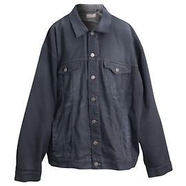 Balenciaga Hand Drawn BB Icon Übergroße Jacke aus schwarzer Baumwolle Schwarz