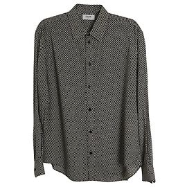 Céline Celine Checked Woven Shirt in Multicolor Viscose Multiple colors