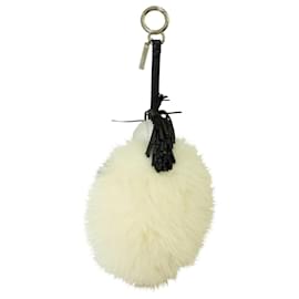 Fendi-Karlito Bag Charm-White