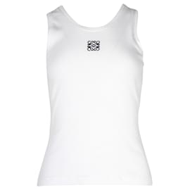 Loewe-Débardeur Loewe Anagram en Coton Blanc-Blanc