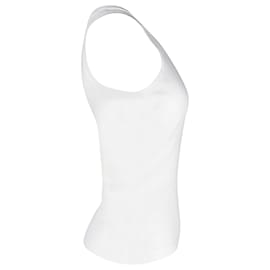 Loewe-Loewe Anagram Tank Top in White Cotton-White