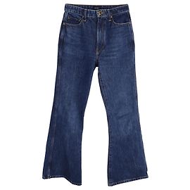 Vaqueros Khaite Boot Cut en denim de algodón azul Azul