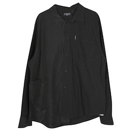 balenciaga 50/50 Camisa Pijama Cupro Gris Oscuro Gris