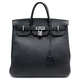 Hermès-STRAP TOP 40 togo leather-Black