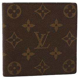 Louis Vuitton-LOUIS VUITTON Monogram Portefeuille Marco Bifold Wallet M61675 LV Auth 42123-Monogram