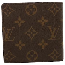 Louis Vuitton-LOUIS VUITTON Monogram Portefeuille Marco Portafoglio Bifold M61675 LV Aut 42123-Monogramma