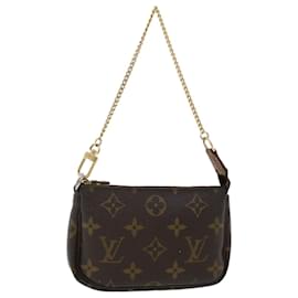 Louis Vuitton-LOUIS VUITTON Monogram Mini Pochette Accessoires Pouch M58009 LV Auth yk6889b-Monogram